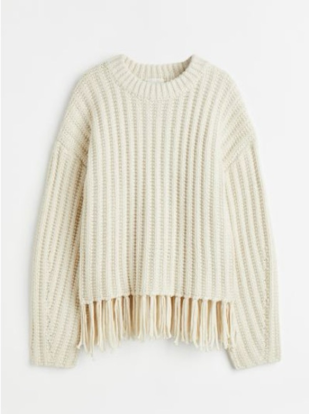H&M Fringe knit Sweater
